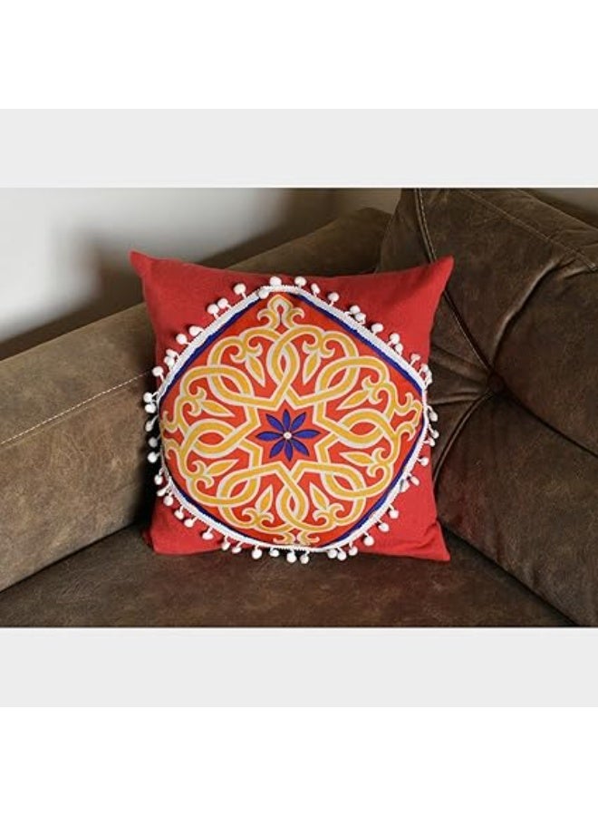 Classic tent style cushion 40 x 40 cm heavy duck fabric decorative throw pillow for sofa chair living room entereh arabic modern decor - Image 1